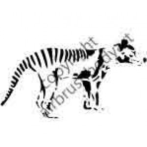 0262 tazzie tiger reusable stencil